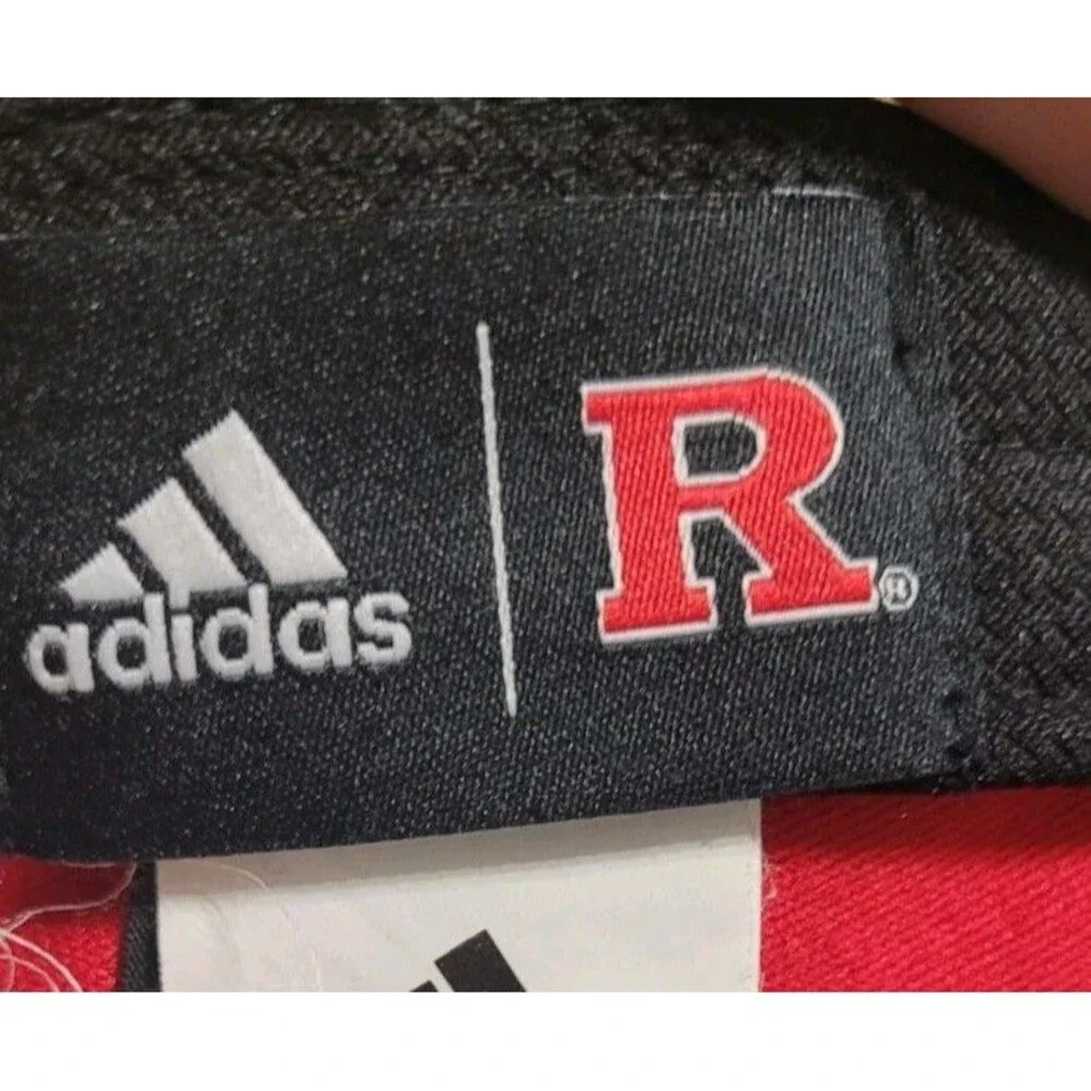 Rutgers Scarlet Knights Adidas Red Hat Relaxed-Fit Adjustable Strapback Cap NCAA